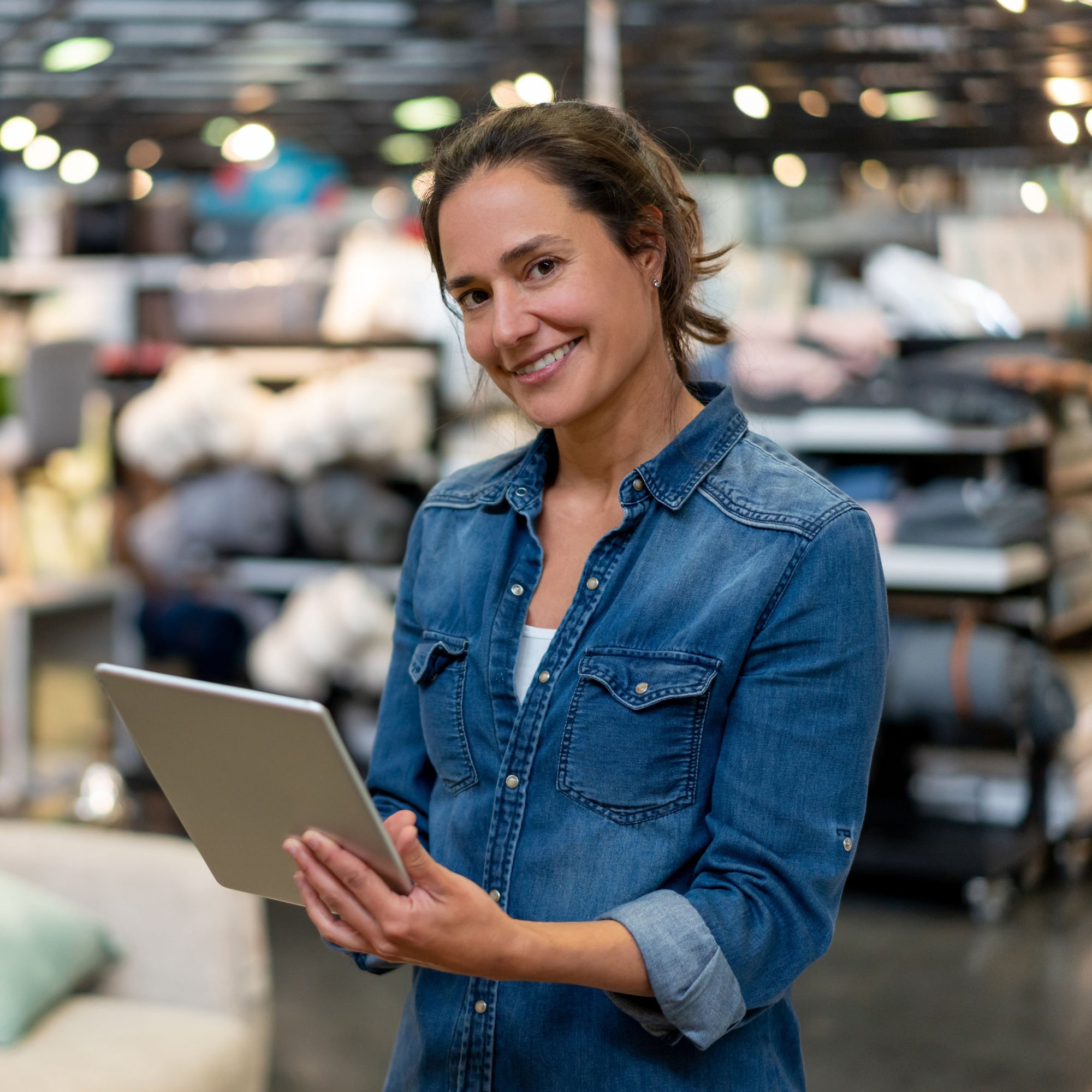Female client experiencing the value of FlexTecs retail recovery audit through streamlined data review and fast recoveries.